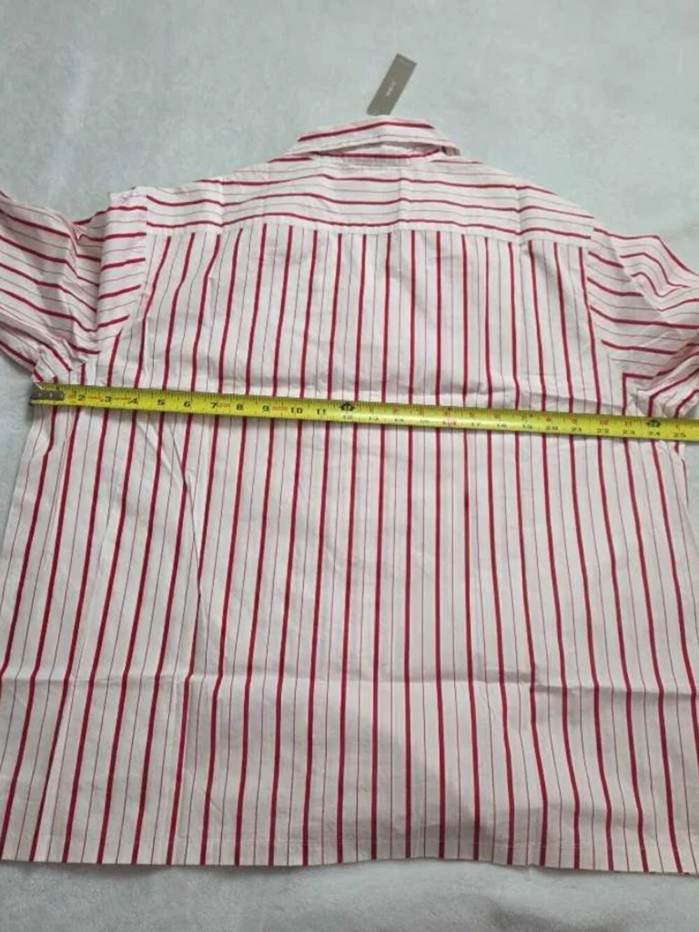 New L J.Crew cotton poplin long-sleeve pajama pant set in peppermint stripe red